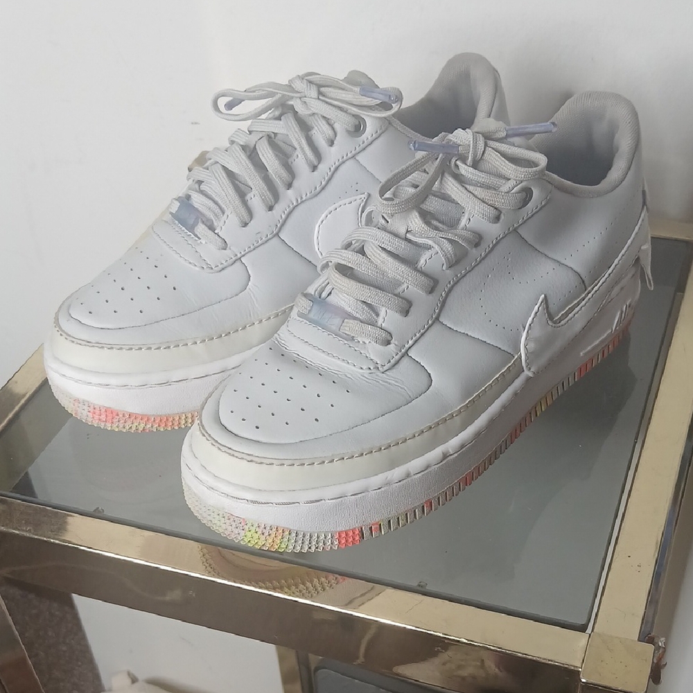 Nike Air Force Ones with Multicolor Accents